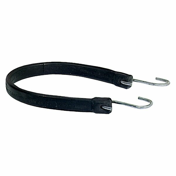 All-Source 19.5 In. Hook-to-Hook Black Rubber Tarp Strap 574266